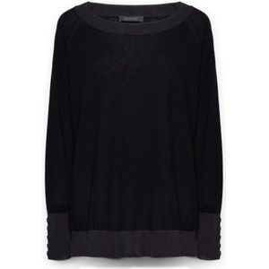 Elena Mirò, Dames, Truien, Zwart, Maat: XS Wol,