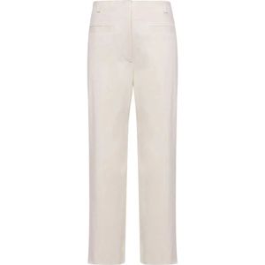 Proenza Schouler, Dames, Broeken, Beige, Maat: 2XS Linnen,