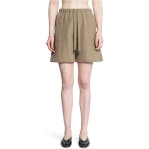 Max Mara, Dames, Korte broeken, Beige, Maat: 2XS Zijde,