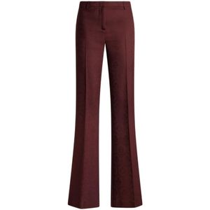 Etro, Dames, Broeken, Paars, Maat: XS Wol,
