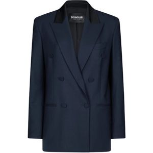 Dondup, Dames, Jassen, Blauw, Maat: 2XS Wol,