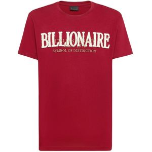 Billionaire, Heren, Tops, Rood, Maat: S Katoen,
