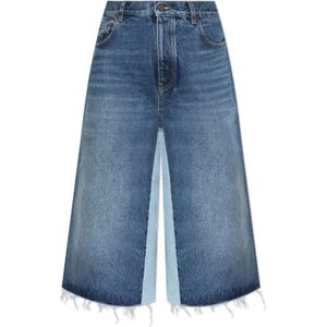 Chloé, Dames, Rokken, Blauw, Maat: 2XS Denim,