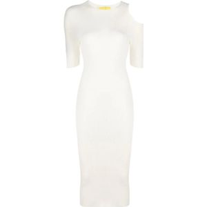 Aeron, Dames, Jurken, Wit, Maat: L Viscose,