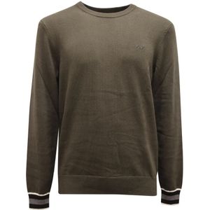 Sun68, Heren, Truien, Groen, Maat: L Katoen,