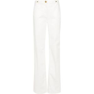 Elisabetta Franchi, Dames, Jeans, Wit, Maat: W27 Katoen,