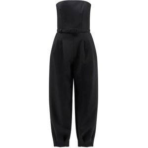 Max Mara, Dames, Jumpsuits & Playsuits, Zwart, Maat: 2XS Poliester,