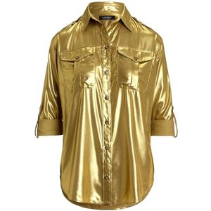 Ralph Lauren, Dames, Blouses & Shirts, Geel, Maat: M