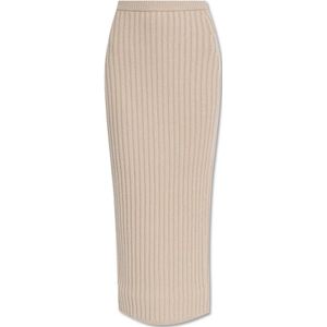 Max Mara, Dames, Rokken, Beige, Maat: XS Wol,