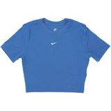 Nike, Dames, Overhemden, Blauw, Maat: L Modal,