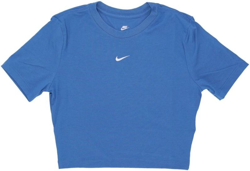 Nike, Dames, Overhemden, Blauw, Maat: L Modal,