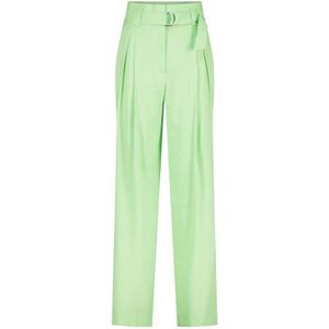 Marc Cain, Dames, Broeken, Groen, Maat: XL Linnen,