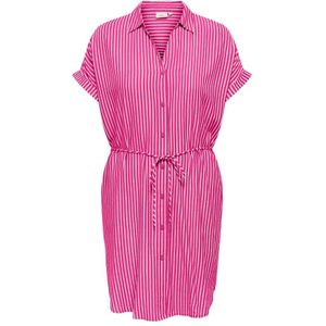 Only Carmakoma, Dames, Jurken, Roze, Maat: 4XL