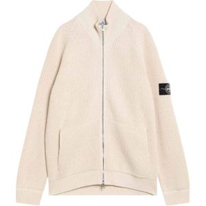 Stone Island, Heren, Truien, Wit, Maat: M
