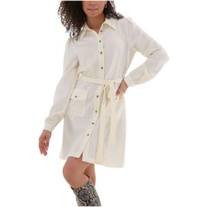 Silvian Heach, Dames, Jurken, Beige, Maat: 2XS