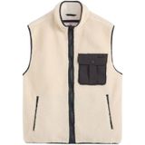 Levi's - JOONIE SHERPA VEST - Fleece Jack - Beige - Heren