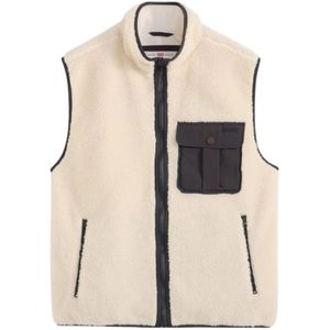 Levi's - JOONIE SHERPA VEST - Fleece Jack - Beige - Heren