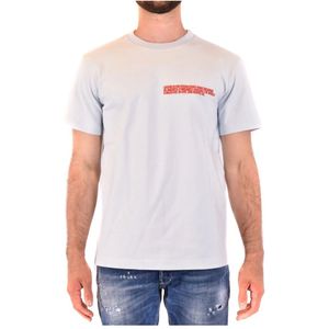 Calvin Klein, Heren, Tops, Blauw, Maat: S