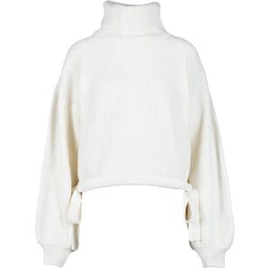 Msgm, Dames, Truien, Wit, Maat: XL Wol,