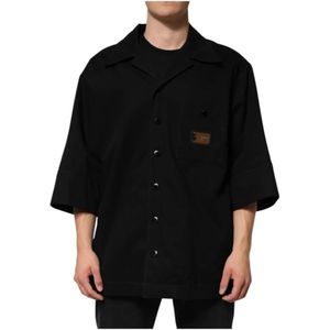 Dolce & Gabbana, Heren, Overhemden, Zwart, Maat: 3XL