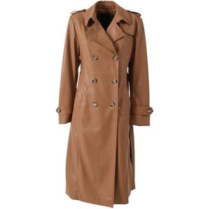 Relish, Dames, Mantels, Bruin, Maat: XS Leer,