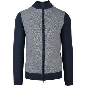 Luigi Borrelli Napoli, Heren, Truien, Blauw, Maat: M Zijde,