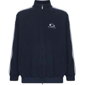 Balenciaga, Heren, Sweatshirts & Hoodies, Blauw, Maat: XS Fleece,