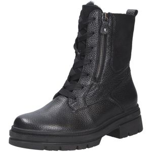 Waldläufer - Schoenen - Zwart - Dames - Veterschoenen van Glad Leer met Lamswol Voering