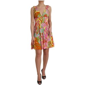 Dolce & Gabbana, Dames, Jurken, Veelkleurig, Maat: S Zijde,