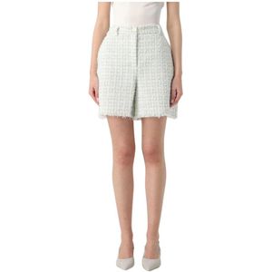 Karl Lagerfeld, Dames, Korte broeken, Wit, Maat: M Katoen,