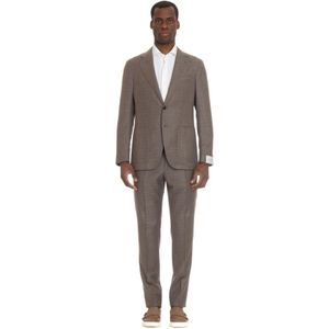 Caruso, Heren, Pakken, Bruin, Maat: 2XL