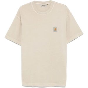 Carhartt Wip, Heren, Tops, Beige, Maat: XL