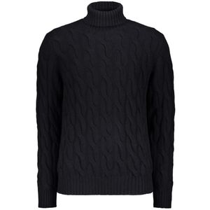 Moorer, Heren, Truien, Zwart, Maat: XL Kasjmier,