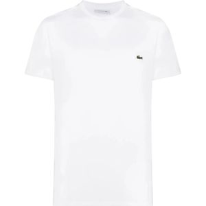 Lacoste, Heren, Tops, Wit, Maat: XL Katoen,