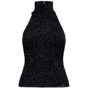 Silvian Heach, Dames, Tops, Zwart, Maat: XS Poliester,