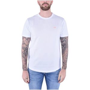 Sun68, Heren, Tops, Wit, Maat: L Katoen,