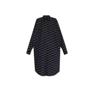 Balenciaga Gepersonaliseerde jurk , Black , Dames , Maat: XS