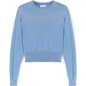 Motivi, Dames, Truien, Blauw, Maat: XS Wol,