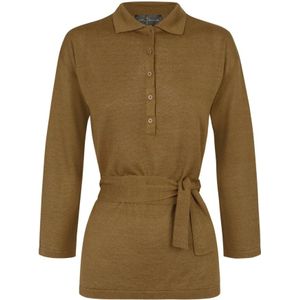 Cortana, Dames, Truien, Bruin, Maat: XS Linnen,
