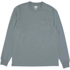 Dickies, Heren, Tops, Grijs, Maat: M Katoen,