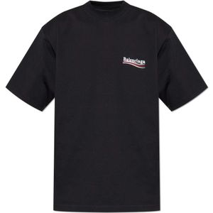Balenciaga, unisex, Tops, Zwart, Maat: M Katoen,