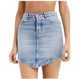 Alexandre Vauthier, Dames, Rokken, Blauw, Maat: W26 Denim,