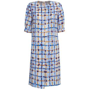 Marni, Dames, Jurken, Veelkleurig, Maat: S Zijde,