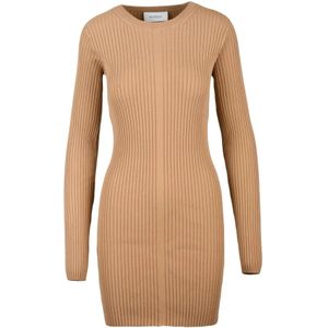 Sportmax, Dames, Jurken, Bruin, Maat: XS Viscose,