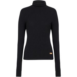 Balmain Gebreide coltrui , Black , Dames , Maat: XS
