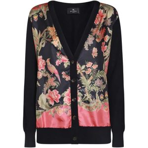 Etro, Dames, Truien, Veelkleurig, Maat: L Wol,