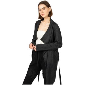 La Haine Inside Us, Dames, Truien, Zwart, Maat: XS Leer,