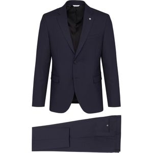 Manuel Ritz, Heren, Pakken, Blauw, Maat: 2XL