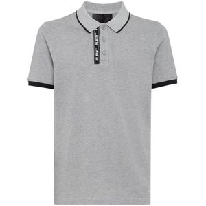 Philipp Plein, Heren, Tops, Grijs, Maat: S Katoen,