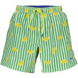 North Sails - Groene Heren Zwemboxers - Middellange Badmode - Contrastdetails